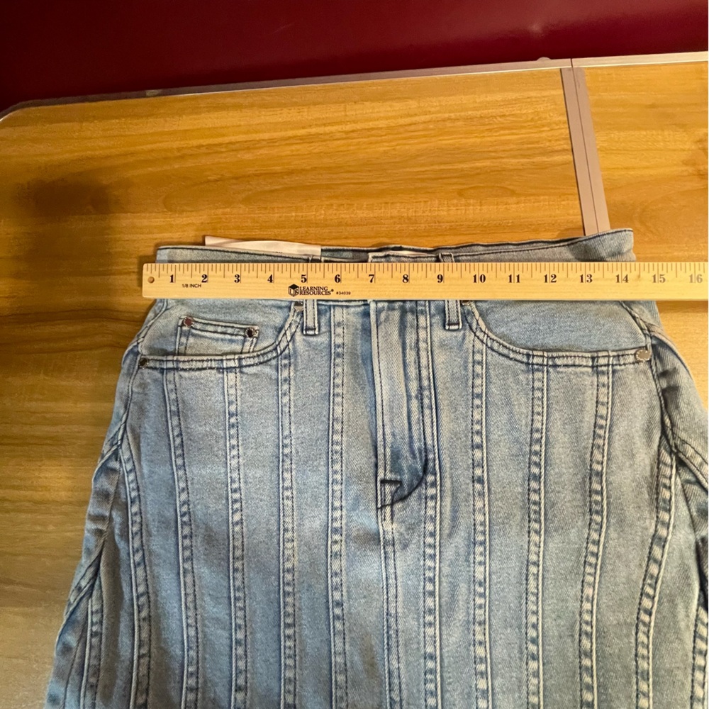 Cotton Citizen Blue Jean Mini Skirt - Picture 4 of 7